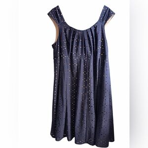 Women’s Signature Ella Size 18W attached slip 95%polyester/5%spandex dress! EUC